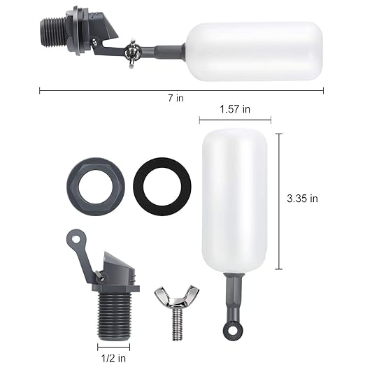 3 Pcs Stable Float Ball Valve Shut Off 1/2" Automatic Fill Feed Humidifier Tank Water - Image 5