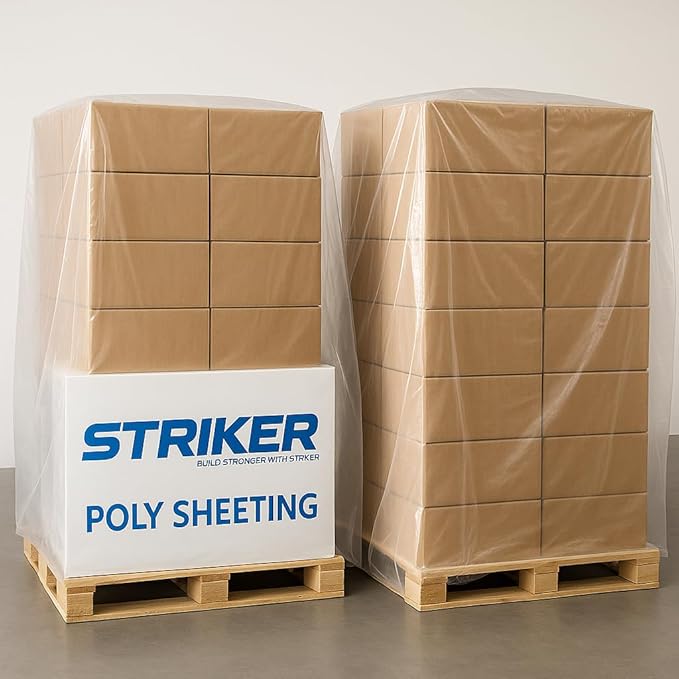 STRIKER Plastics Clear 6 Mil Plastic Sheeting 10' x 100' – Heavy Duty Poly Sheeting – Crawl Space Vapor & Moisture Barrier Cover, Painters Plastic Drop Cloth for Floor, Carpet & Furniture Protection - Image 4