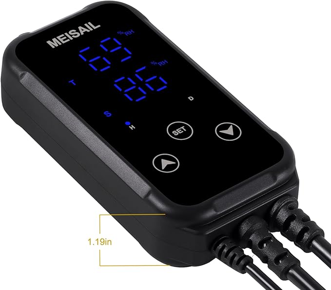 Humidity Controller S20B Humidistat for Humidification and Dehumidification - 100-240VAC Input, 10A Load Capacity, Control Humidity 10%-95% Rh - Dual Stage Control Humidifier Dehumidifier. - Image 3