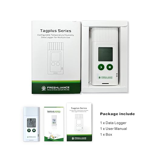 Freshliance USB Temperature Humidity Data Logger, Reuseable Temperature Humidity Recorder with PDF or CSV Report, Digital Refrigerator Thermometer Hygrometer for 35000 Points, TagPlus-TH - Image 8
