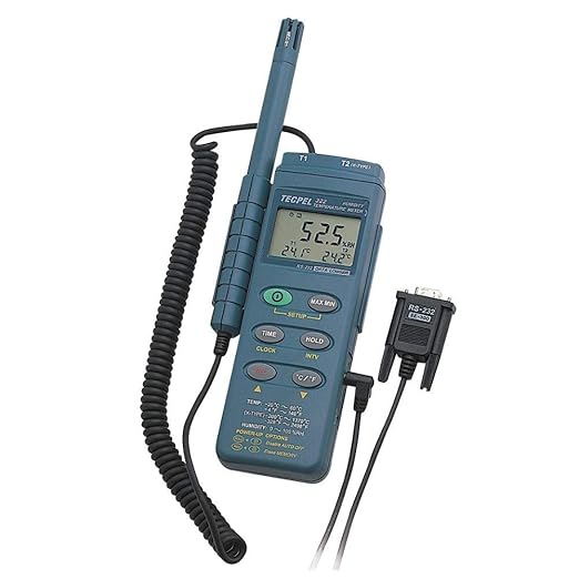 TECPEL DTM-322 Digital Handheld Temperature and Humidity Data Logger Recorder by TECPELCoLtd
