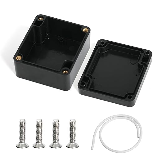 6PCS Electronic Project Box,IP65 Waterproof Dustproof ABS Plastic Junction Box- Indoor and Outdoor Electronics Cable Electrical Project Boxes 2.55x2.28x1.37 inch - Image 3