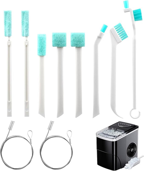 10-PCS Ice Maker Cleaning Brush Set, Small Cleaning Brushes Set & Crevice Household Cleaning Tool - Ideal for Ice Makers, Home Appliances,Tiny Detail Scrub Cleaner Tool by Unknown