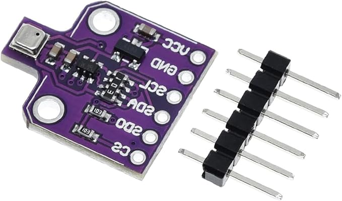 BME680 Digital 4-in-1 Environmental Sensor Module - Temperature/Humidity/Barometric Pressure/VOC Gas Monitoring via I2C/SPI, High Precision (±3%), 5V DC by hiBCTR