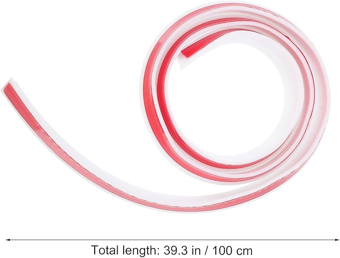 DOITOOL 1pc Self-Adhesive Water Retaining Strip for Bathroom Countertops Baffle for Showers Toilets and Kitchen Use Water Blocking - Image 7