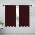 Easy-Going Rod Pocket Blackout Curtains for Bedroom, Room Darkening Window Curtains for Living Room, Thermal Insulated Noise Reduction Solid Window Drapes, 2 Panels(42x54 in, Wine) by Easy-Going