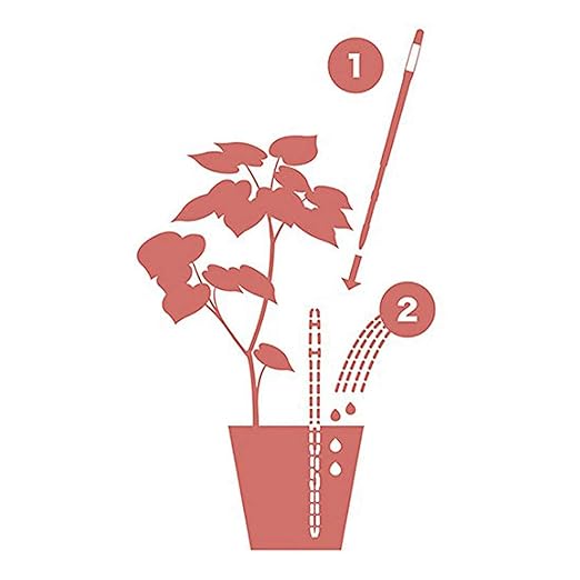 IPPINKA Sustee Aquameter, White, Small, Bundle of 12, Soil Moisture Meter for Potted Plants - Plant Water Sensor (Refillable Style) - Image 3