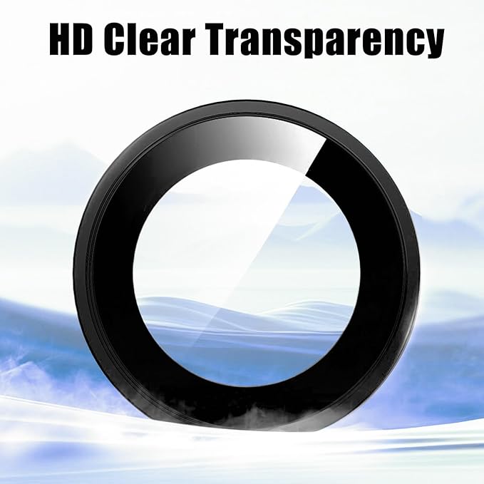 2 Pack Camera Lens Protector for iPhone 17 Pro Max/17 Pro 2025,9H Tempered Glass Scratch Resistant Metal Ring Camera Cover,Case Friendly Camera Screen Protector Accessories,Colorful - Image 3