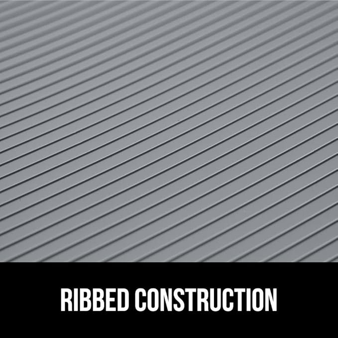 GORILLA GRIP DuraGuard Shelf Liner, Non-Adhesive Cabinet Liners for Kitchen Drawers, Shelves, Refrigerator, Pantry Storage, Bathroom Closet, Durable Waterproof BPA Free Ribbed Plastic, 17.5x10 Gray - Image 9