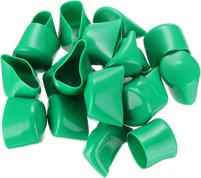 uxcell 20pcs Rubber End Caps 50mm(2 Inch) ID Vinyl PVC Round Tube Bolt Cap Cover Screw Thread Protectors Dark Green - Image 4