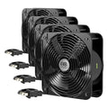 AC Infinity AXIAL 2060, Muffin Fan, 120V AC 200mm x 200mm x 60mm High Speed, for DIY Cooling Ventilation Exhaust Projects (Pack of 4) by ACInfinity