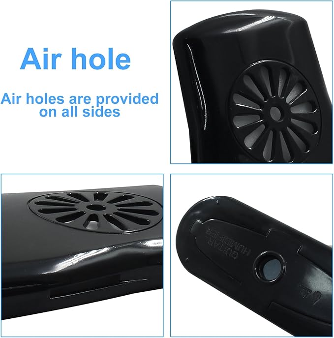 4 Pcs Acoustic Guitar Humidifier, Guitar Soundhole Humidifier for Prevent Cracking（Black） - Image 3