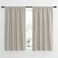 NICETOWN Blackout Curtains for Living Curtains, Room Darkening Window Curtain Panels, Easy-Care Solid Thermal Insulated Draperies/Drapes for Daughter Room (Natural, 2 Panels, 42 by 54) by NICETOWN