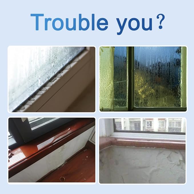 Condensate Water Absorption Tape for Window - Condensation Moisture Absorber Strip Grey Water Barrier Condensation Absorber for Home 1.18inch*157inch - Image 9