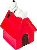 Silver Buffalo Peanuts Sculpted Ceramic Cookie Jar Featuring Snoopy and Snoopy’s House, 5.25” x 5” x 7.75” by SilverBuffalo