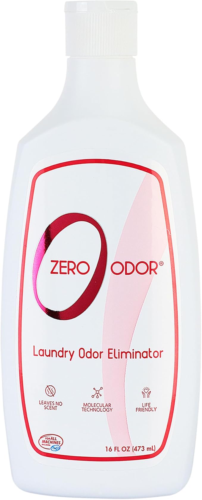 Zero Odor – Laundry Odor Eliminator - Permanently Eliminate laundry Odor – Patented Molecular Technology Best For Clothes, Towels & Linens, Shoes, Bags, Etc. - rinse and refresh Again, 16oz by ZeroOdor