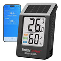 BaldrTherm Bluetooth Thermometer Wireless, Smart Thermometer with App Control, 200ft Coverage, Offline Storage, Trend Charts, Real-Time Alerts for Home, Pet Cage, Indoor/Outdoor Use, Black, 1pack by BaldrTherm