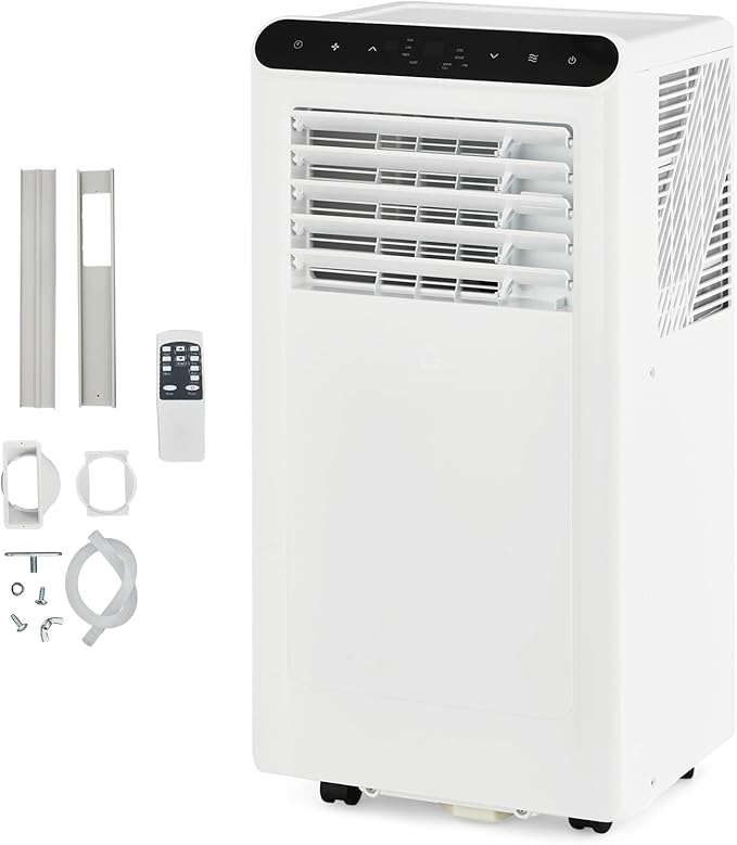 GarveeHome Portable Air Conditioner, 8,000 BTU Smart AC with 24H Timer, Window Kit & Fan Mode, Ventless Design, Portable Air Conditioner with Hose. by GarveeHome
