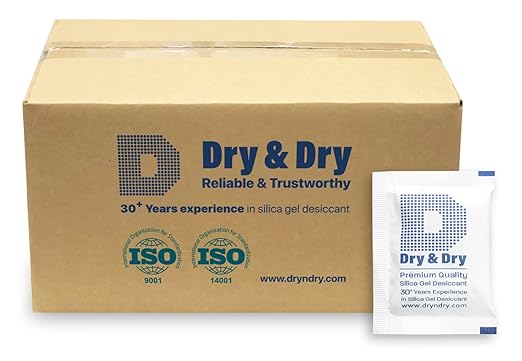 Dry & Dry 10 Gram [1600 Packets] Food Grade Silica Gel Packs Desiccant Packs, Silica Packets - Rechargeable Silica Gel Packets,Desiccants, Silica Gel by DryDry