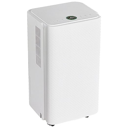 NEWBULIG 30Pints Dehumidifier with Drain Hose, 2,000 Sq.Ft Dehumidifier for Basement, 0.53 Gallon Tank, Low 38dB, Smart Humidity Ring, Ideal Whole House Humidity Remover for Home, Bedroom & Bathroom by NEWBULIG
