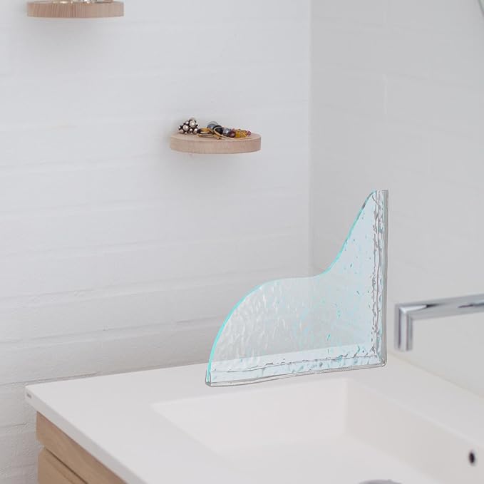 1 Pairs Bathroom Water Splash Guard Clear Acrylic Shower Corner Water Barrier Self-Adhesive Tub Splash Protector for Bathtubs Sinks Accessories - Image 9