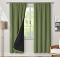 BGment Blackout Curtains for Living Room 84 Inch Length 2 Panels Set, Full Room Darkening Thermal Insulated Noise Cancelling Privacy Window Curtains with Rod Pocket, Each Panel 42 Inch, Grass Green by BGment
