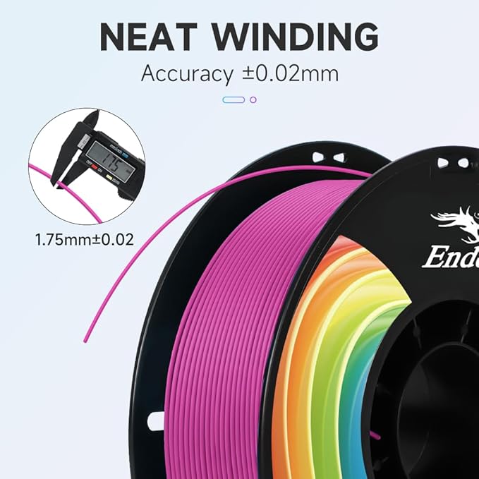 Creality 3D Printer Filament, PLA Plus Filament 1.75mm Deep Pink, PLA Pro Toughness Upgraded Dimensional Accuracy +/- 0.03mm, 1KG Spool(2.2lbs) Ender PLA+ Filament for Most 3D Printer - Image 2