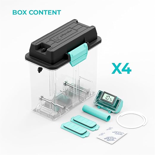 Polymaker 3D Printing Filament Storage Box 4-Pack - PolyDryer Box x4 for Continuous Filament Sealing and Protection, 3D Printer Filament Holder Compatible with PA Nylon, PLA, PVB, PETG, ABS, TPU - Image 5