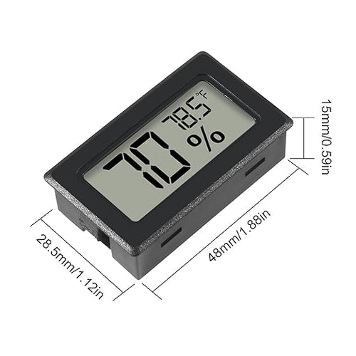 12 Pack Mini Hygrometer Indoor Humidity Meter Hygrometer Thermometers Humidity Meters Gauge Hygrometer Mini Digital Thermometer Hygrometer with Fahrenheit (℉) for Humidors, Greenhouse, Garden - Image 2