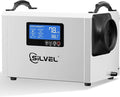 SILVEL 145 Pint Dehumidifier with Drain Hose, Commercial Compact Dehumidifier for Crawl Spaces, Basements, Industry Water Damage Unit, Large Capacity, Portable, Up to 6000 Sq.Ft, White by SILVEL