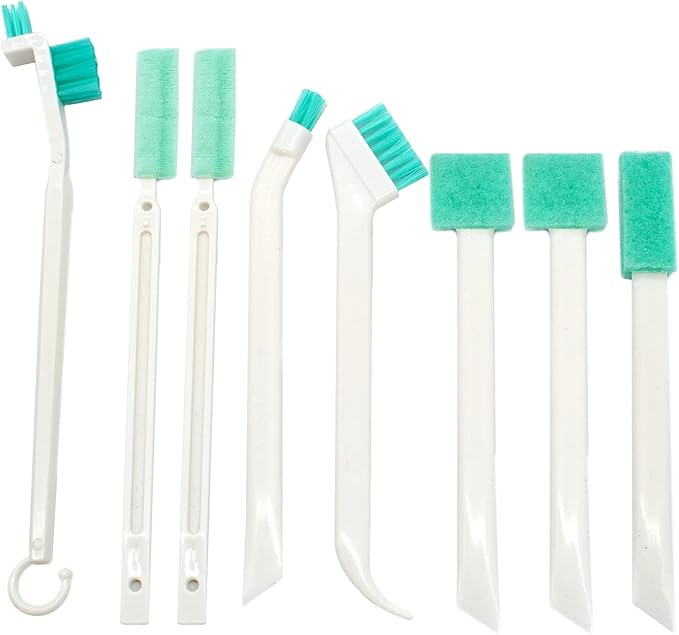 8Pcs Small Cleaning Brush for Household Use, Bottle Brush Cleaner, Scrub Brushes for Cleaning, Crevice Cleaning Tool For Gaps Corner Water Bottles Small Spaces Keyboard, Window Door Track by LIOUCBD