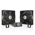 AC Infinity AXIAL S1225D, Dual 120mm Muffin Fan with Speed Controller, UL-Certified for Doorway, Room to Room, Wood Stove, Fireplace, Circulation Projects by ACInfinity