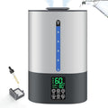 6L Humidifiers for Bedroom Large Room Home, Cool and Warm Humidifiers for Baby and Plants Mist Top Fill Desk Humidifiers Essential Oil Diffuser, Quiet with Adjustable Mist,360°Nozzle-Grey by Coolfiqu