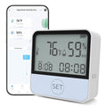 4 in 1 WiFi Thermometer Humidity Meter Baby Thermometer Hygrometer with Remote App Control Digital Temperature and Humidity Sensor for House Wine Cellar Greenhouse by Unknown