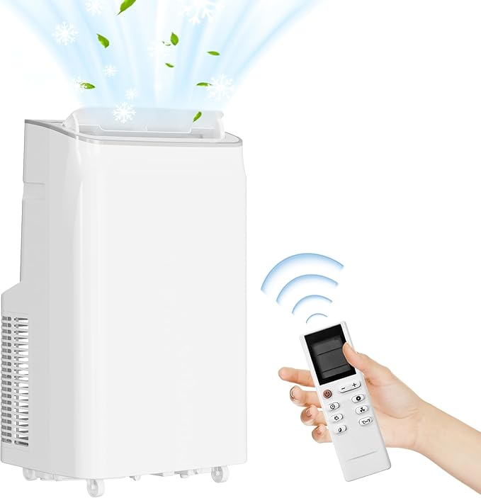 12000 BTU Portable Air Conditioner With 3-In-1 Function - Cools, Fan, Dehumidifier for Room Up to 560 Sq.Ft, 24H Timer, Remote Control, Ideal for Bedroom and Office - Image 7