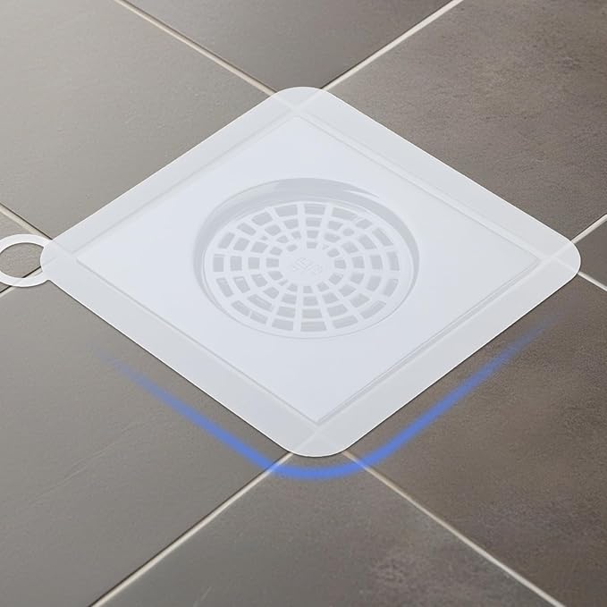 2 Pieces Floor Drain Cover Silicone Tub Stopper, 6x6 Inch Anti-Odor Deodorizing Mat Shower Drain Covers for Kitchen Bathroom Laundry, Sewer Plugs with Silica Gel Seal - Image 6