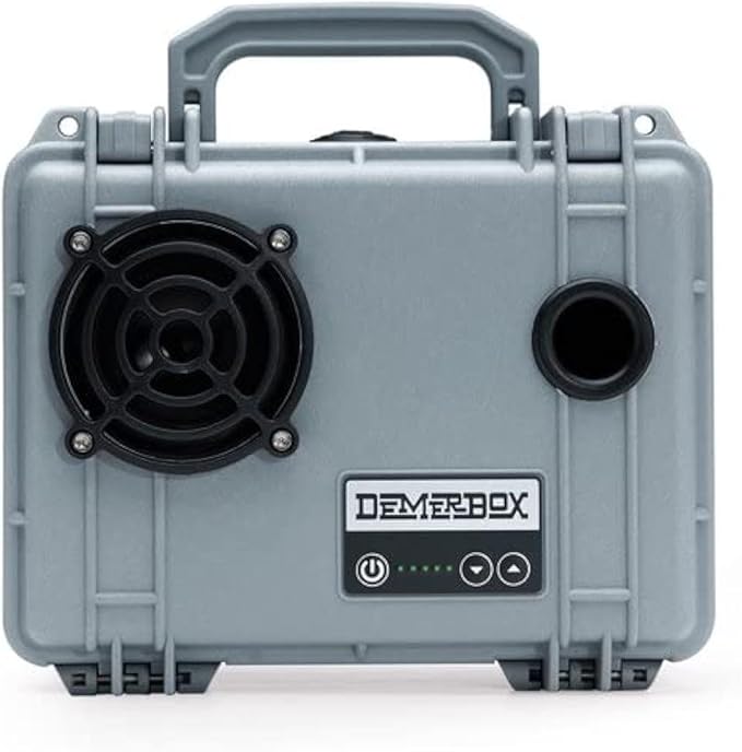 DemerBox: Waterproof, Portable, and Rugged Outdoor Bluetooth Speakers. Loud Sound + Deep Bass, 40+ hr Battery Life, Dry Box + USB Charging, Multi-Pairing Party Mode (Jetport Silver, DB1) by DemerBox