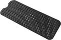 Anti-Slip Bathtub Shower mat, 39.3×15.7 inch（Approximately 100 × 40cm） Soft Oversized Machine Washable Non-Slip Bathtub mat with Drainage Holes, Bathroom Floor Suction Cup.（1-Opaque Black） by ERASILKEN-X