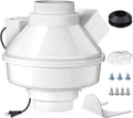 Dryer Booster Fan with Auto On/Off Pressure Sensor-4” DBF 110 Inline Dryer Vent Booster for Long Duct Runs for Indoor/Outdoor, Reduces Drying Time & Lint Buildup 167 CFM by GUOJINJISM