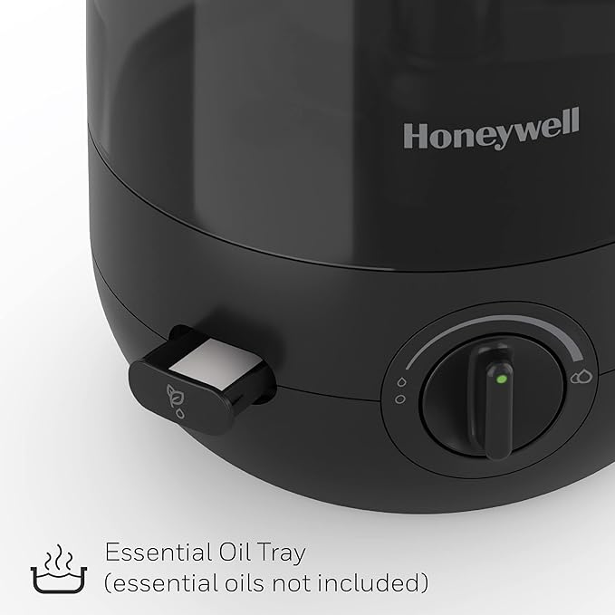 Honeywell Ultra Comfort Cool Mist Humidifier, No Filter, Easy to Fill and Clean, Cleaning Brush Included, Ultra Quiet, Use With Essential Oils for Extra Comfort, Black, HUL545B - Image 4