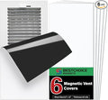 6 Pack Magnetic Vent Covers, Strong Vent Covers 5.5 X 12inch High Strength Magnetic Vent Cover for Floor Wall and Ceiling Registers Home HVAC and AC Vents by BESTCHOICEMAGNETS