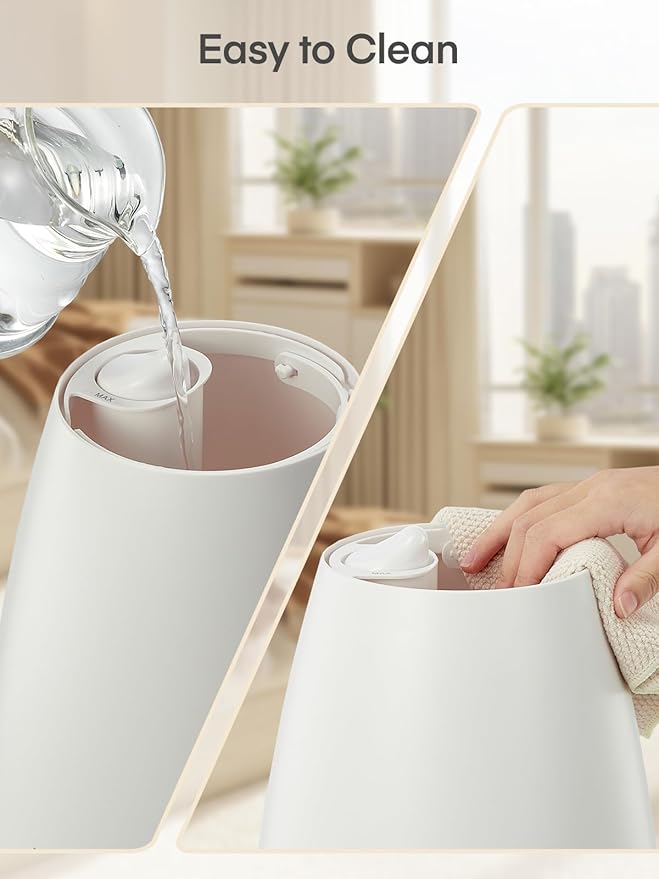 Humidifiers for Bedroom Large Room Home, 5L Quiet Cool Mist Top Fill Humidifier with Essential Oil Diffuser, Remote Control, Smart Humidistat, Sleep Mode, for Baby, Plants, Office, Nursery - Image 7