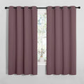 NICETOWN Bedroom Curtain Panels Blackout Draperies, Dry Rose, 1 Pair, 55 by 68-inch, Thermal Insulated Solid Grommet Blackout Curtains/Drapes by NICETOWN