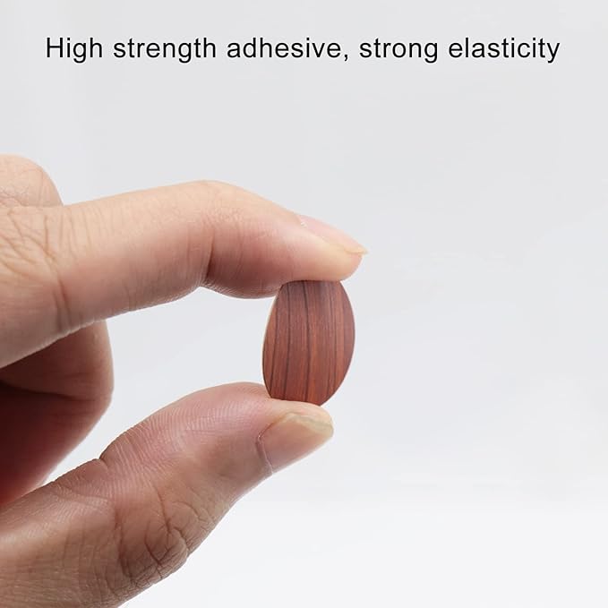 Self-Adhesive Screw Hole Stickers PVC Cover Caps Dustproof for Wooden Furniture Cabinet 21mm 2 Sheets/108 Pcs Red Walnut - Image 5