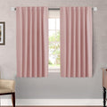 H.VERSAILTEX Blackout Curtains Thermal Insulated Window Treatment Panels Room Darkening Blackout Drapes for Living Room Back Tab/Rod Pocket Bedroom Draperies (2 Panels, Baby Pink, 52 x 54 Inch) by HVERSAILTEX