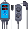 IHC-200 Pre-Wired Digital Dural Stage Humidity Controller, Dehumidification Humidifaction Control for Humidifier and Fan(EU Socket) by Unknown