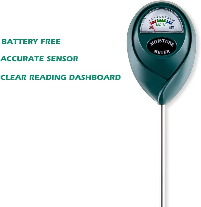 Tennedriv Green 2 Pack Soil Moisture Meter for House Plants, Plant Water Meter,Plant Moisture Meter for House Plants and Outdoor Plants, No Batteries Required - Image 4