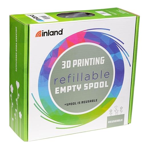 Inland V2 Reusable Filament Spool, 3D Printing Replacement Spool for Inland Spooless Filament, Compatible with Bambu Lab Filament Refill - Image 7