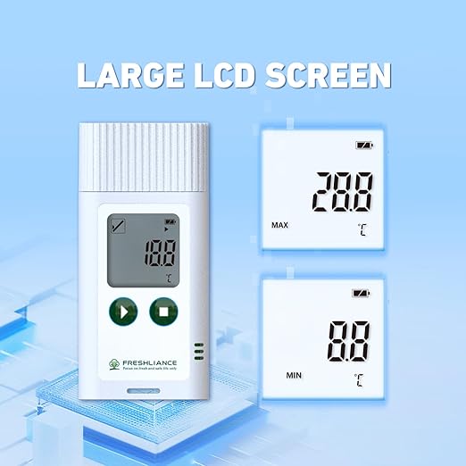 Freshliance USB Temperature Humidity Data Logger, Reuseable Temperature Humidity Recorder with PDF or CSV Report, Digital Refrigerator Thermometer Hygrometer for 35000 Points High Accuracy, TagPlus-TH - Image 8