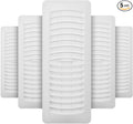 Imperial RG1458 Louvered Plastic Floor Register, 4 x12-Inch, White, 5-Pack by Imperial